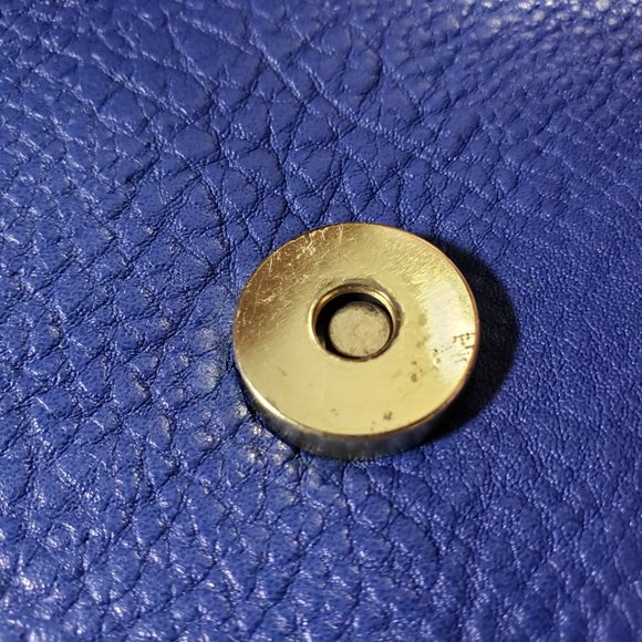 STEVE MADDEN Women's Blue, Gray, Tan, Silver Multi-Texture Color block Purse - Picture 4 of 8